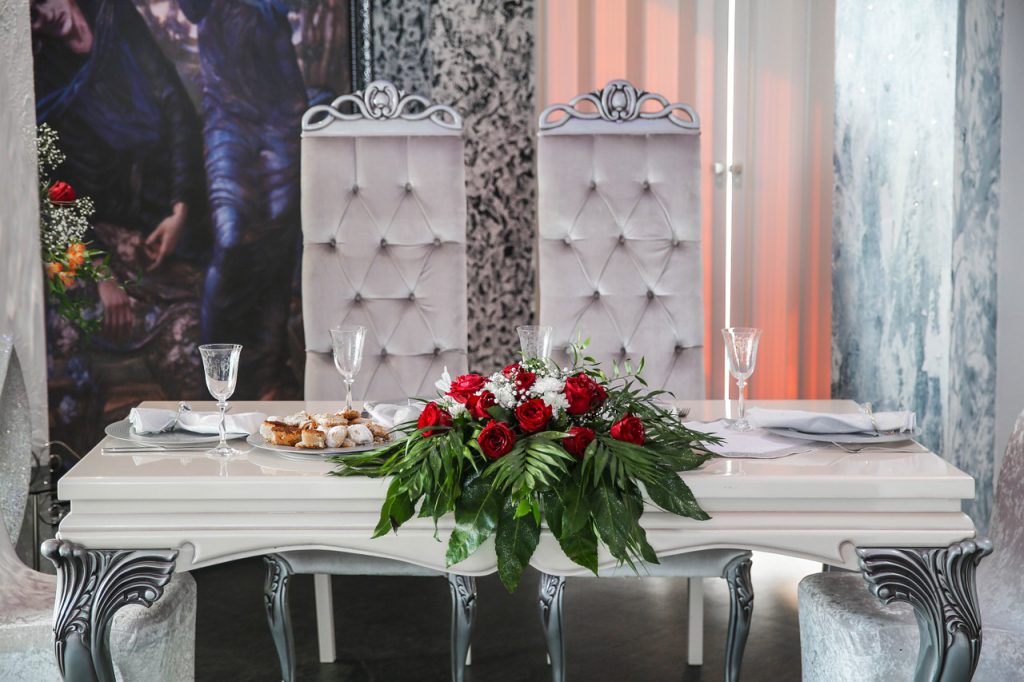 バラのテーブルコーディネート２